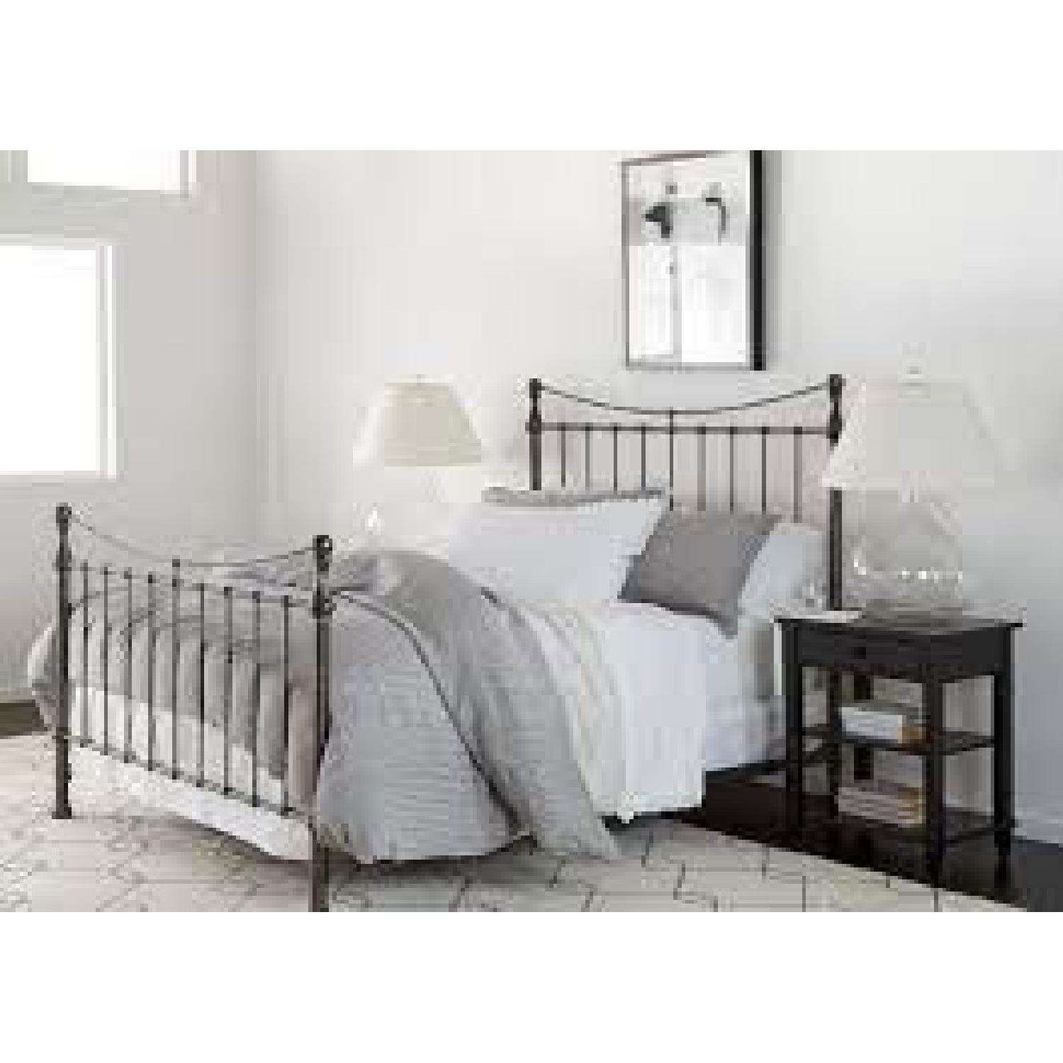 Ethan Allen Danby King Size Metal Bed Frame - image-4
