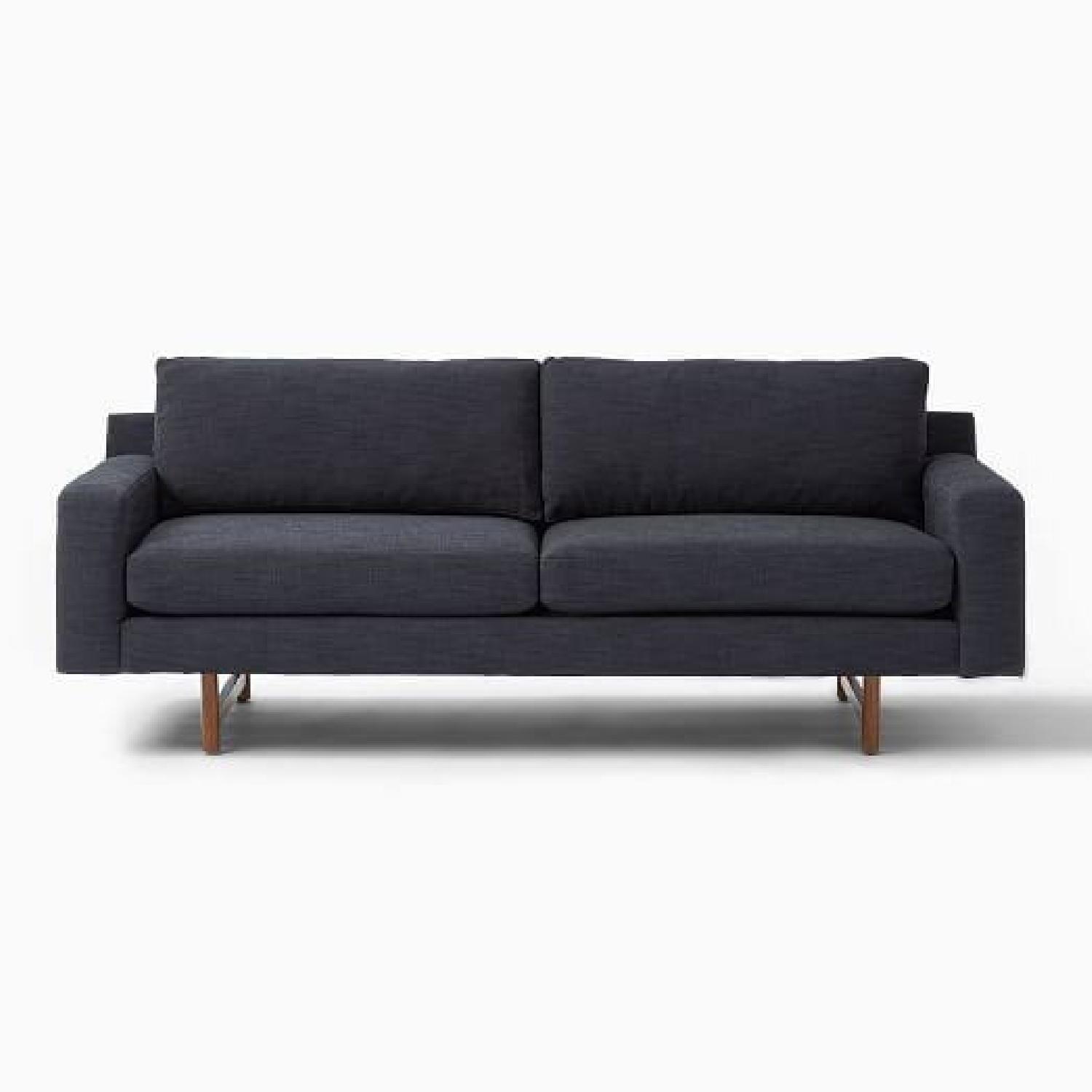 West Elm Eddy Navy Blue Sofa - image-7