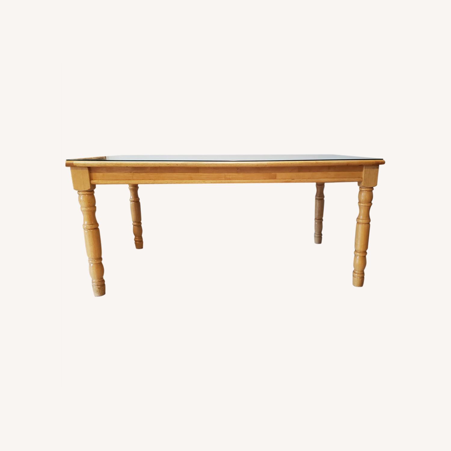 Natural Wood Family Dining Table AptDeco