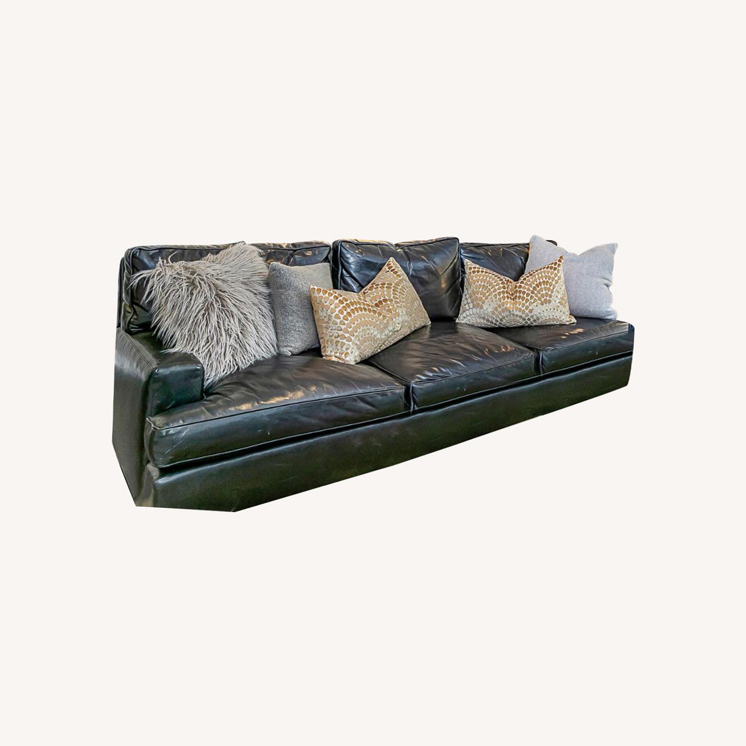 Barbara Barry Classic 830-86 Leather Sofa AptDeco