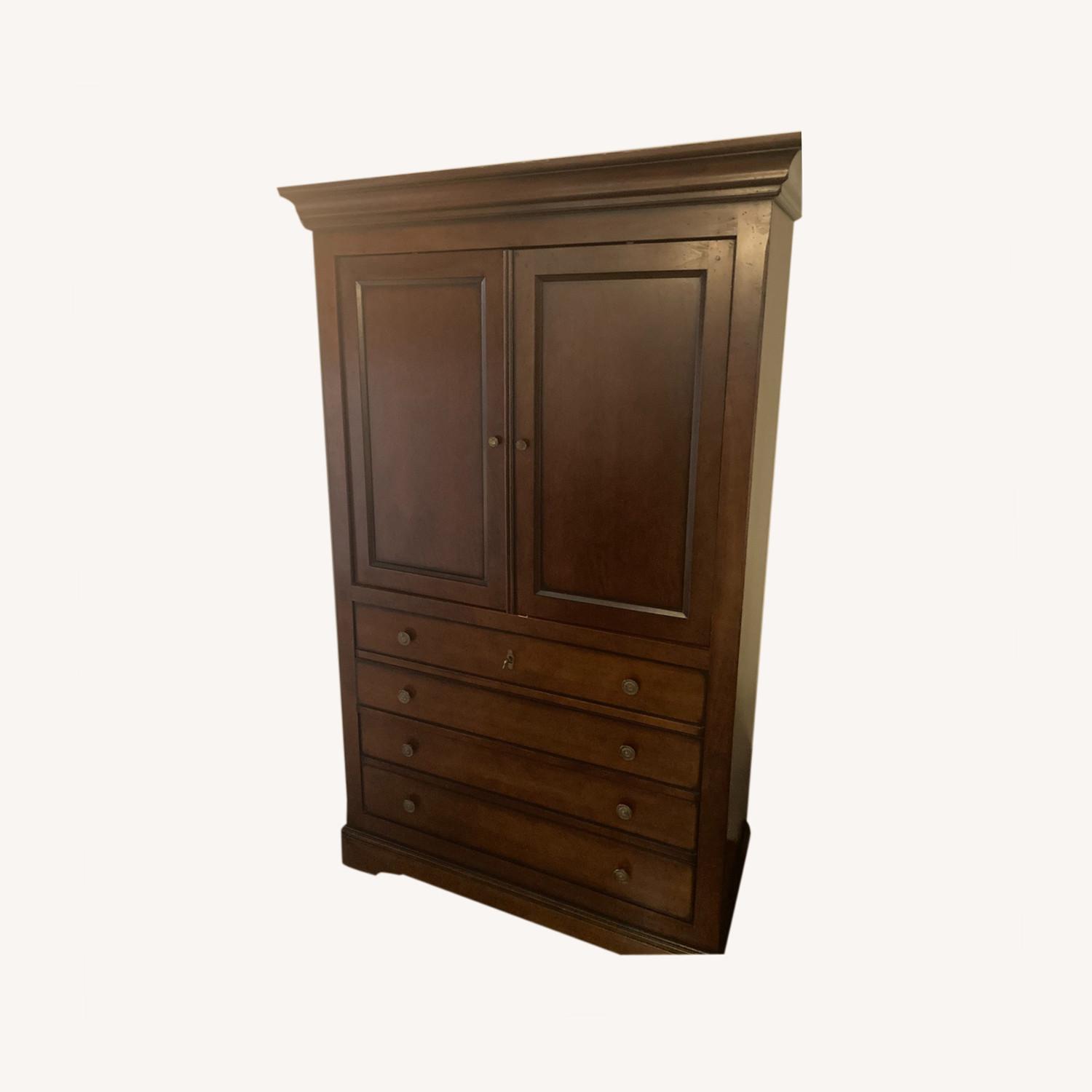 Solid Wood Armoire - image-0