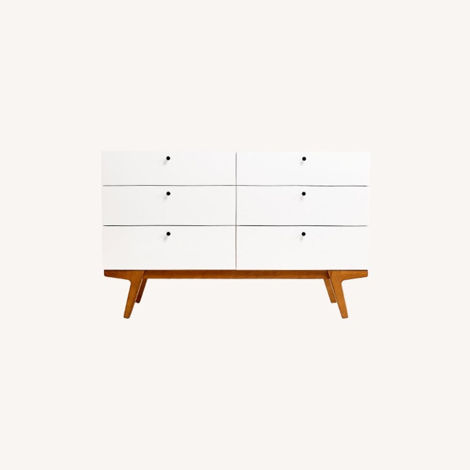 West Elm Modern 6 Drawer Dresser AptDeco