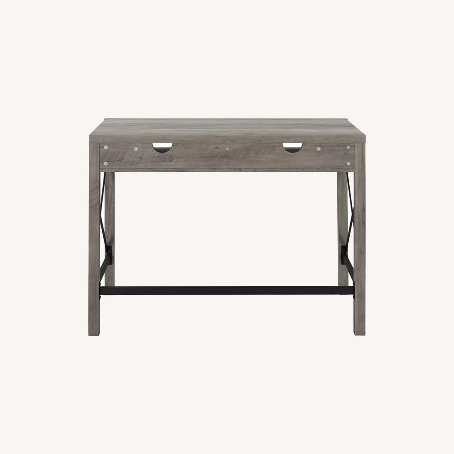 Rustic Dark Grey Desk - image-4