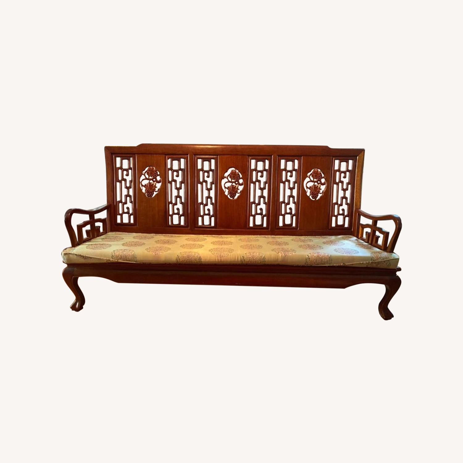 Chinese-Style Rosewood Couch - image-0