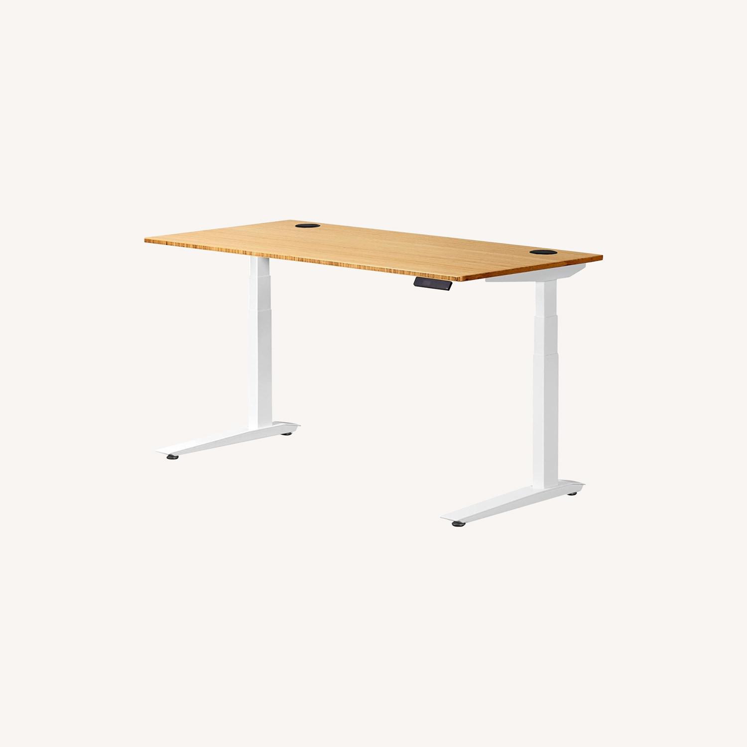Jarvis Fully Adjustable Stand/Sit Bamboo Desk - image-0