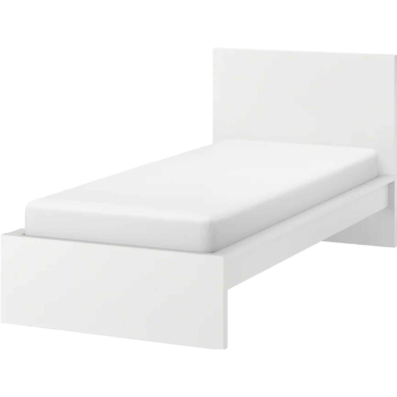 IKEA MALM Twin Bed - White - AptDeco