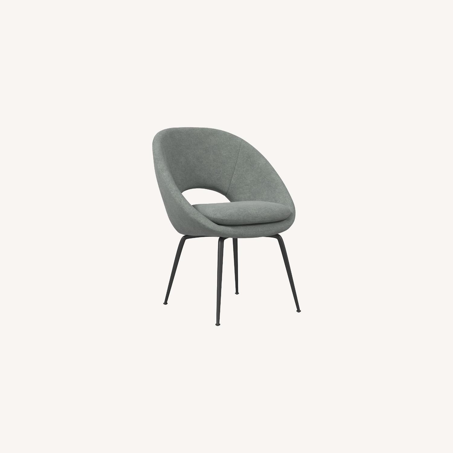 West Elm Grey Orb Chairs - image-0