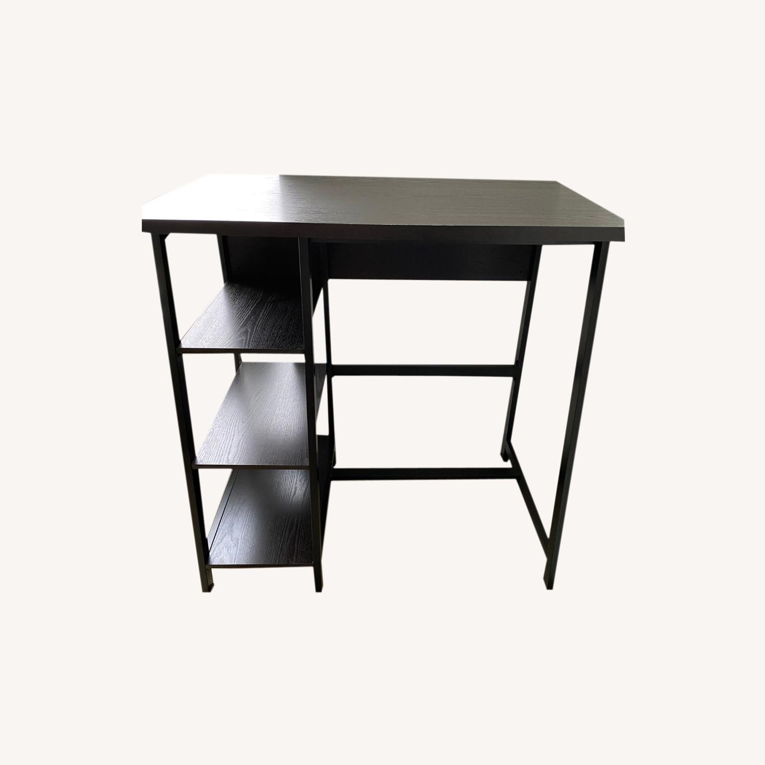 Standing Computer Desk - Espresso - image-0