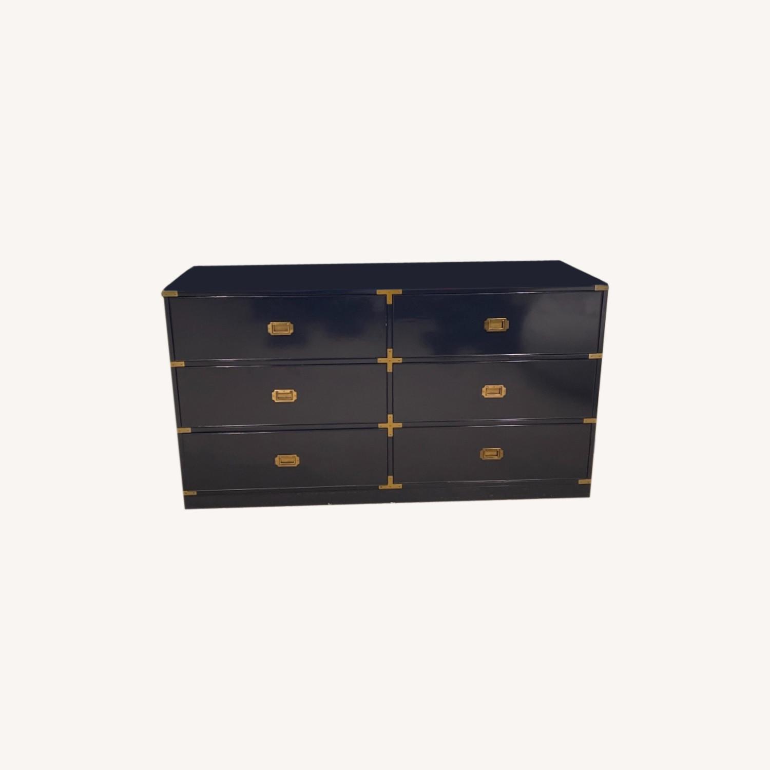 Williams Sonoma Campaign 6-Drawer Dresser - AptDeco Williams Sonoma Campaign 6-Drawer Dresser - AptDeco