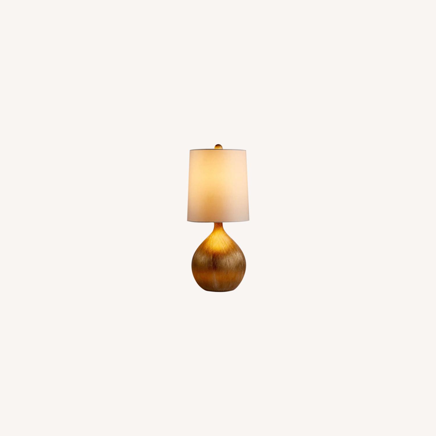 Crate & Barrel Vera Champagne Table Lamp - image-6