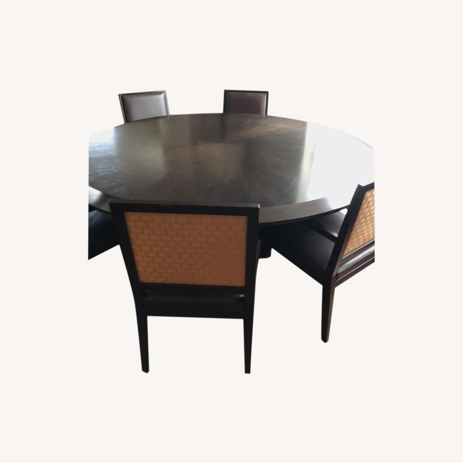 Large, Round Custom Contemporary Dining Table - image-5