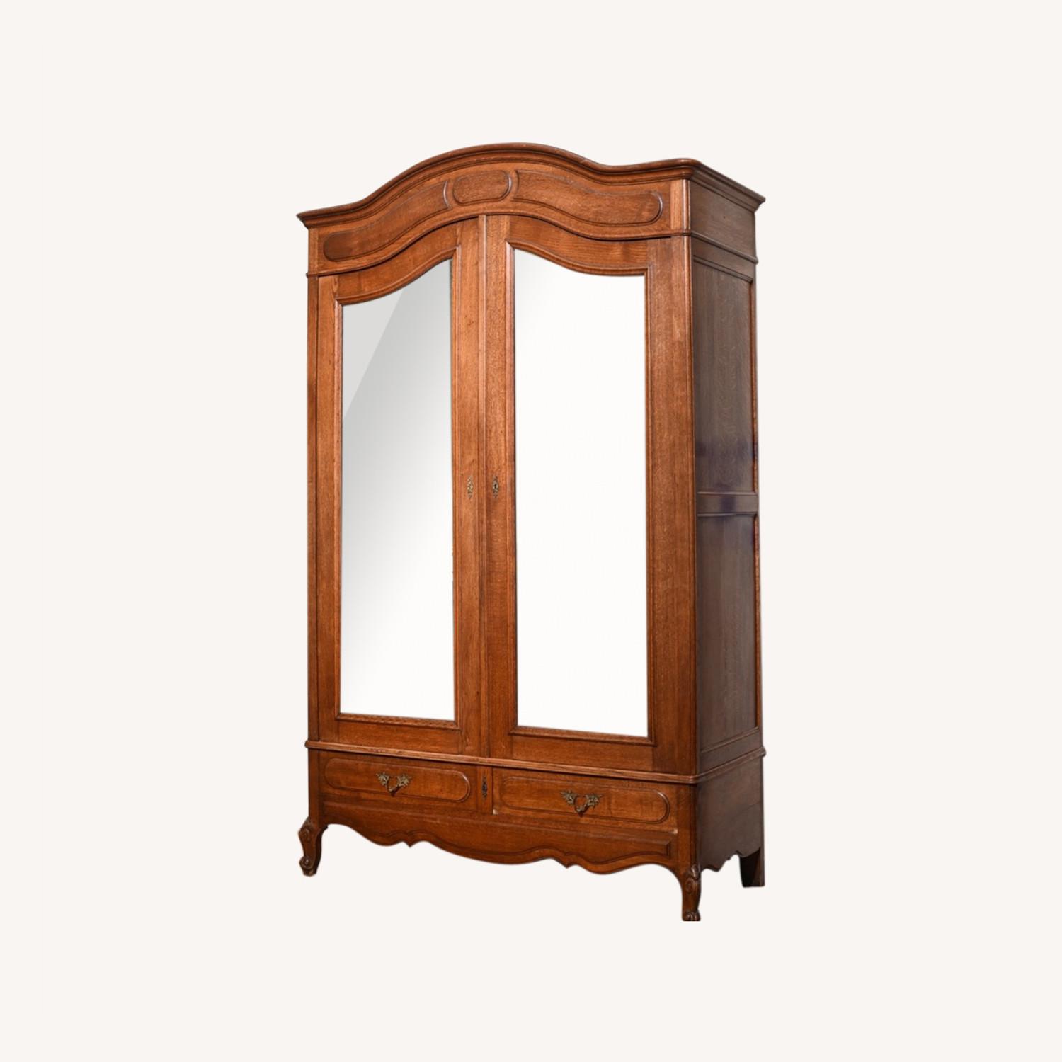 Antique Oak Armoire - image-0