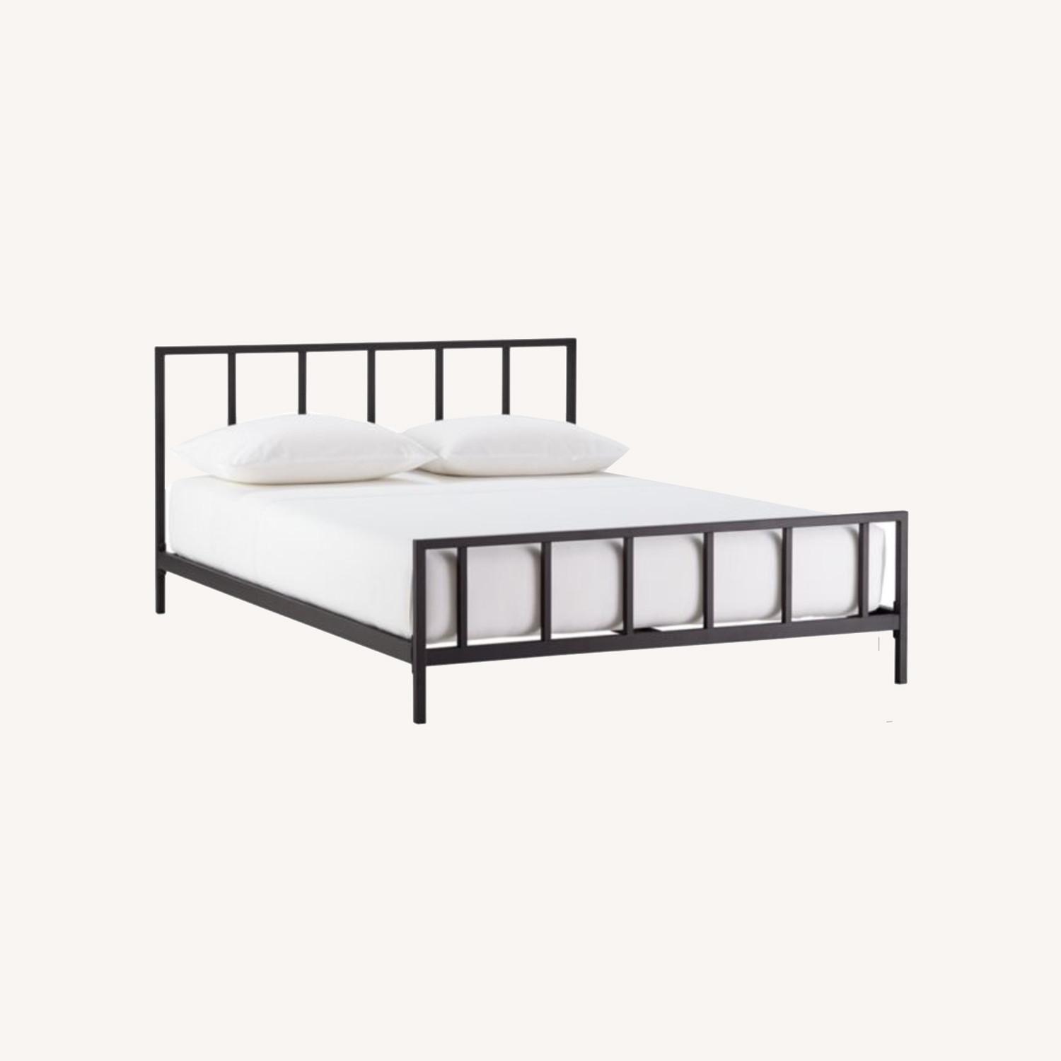 CB2 Alchemy Bed Full Matte Black AptDeco