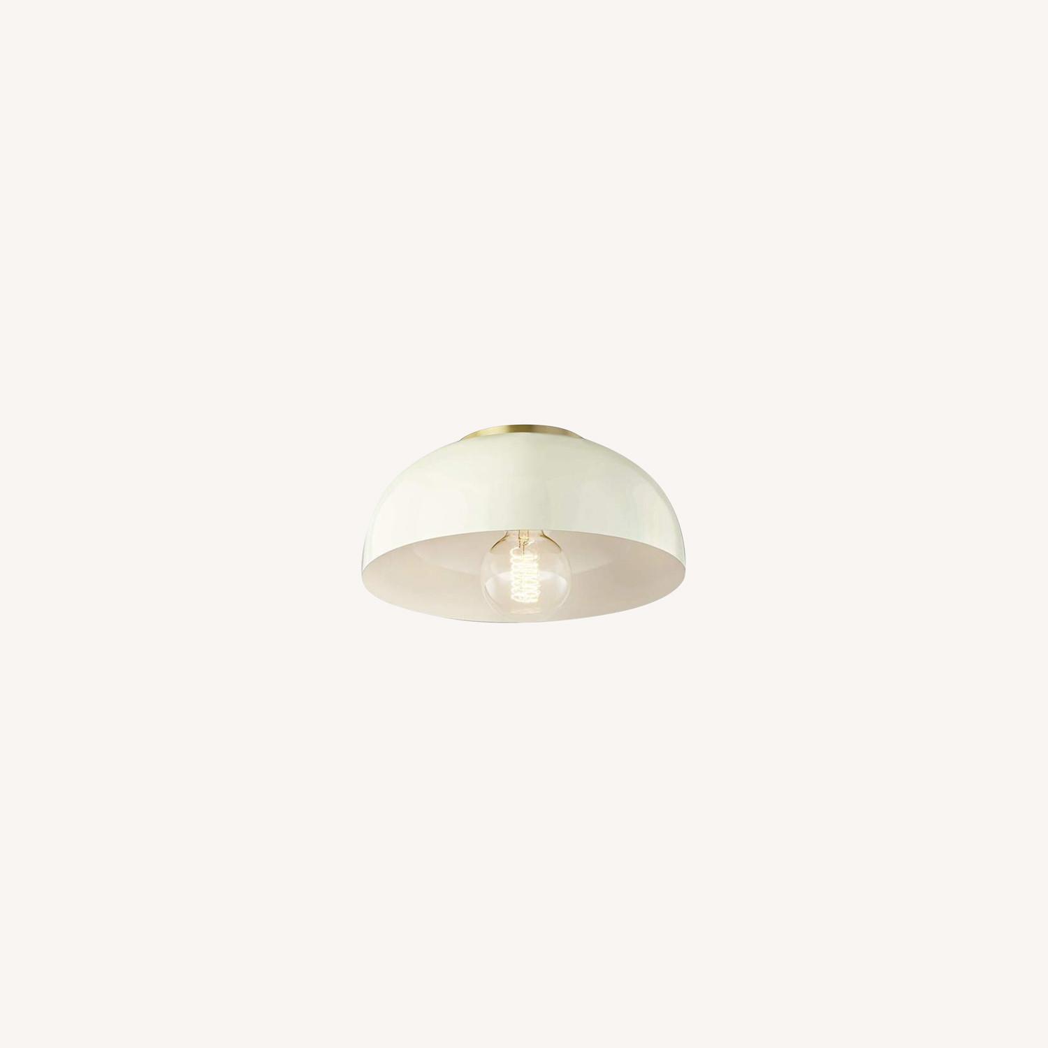Hudson Valley Mitzi Aged Brass Flush Mount/Ceiling Light AptDeco