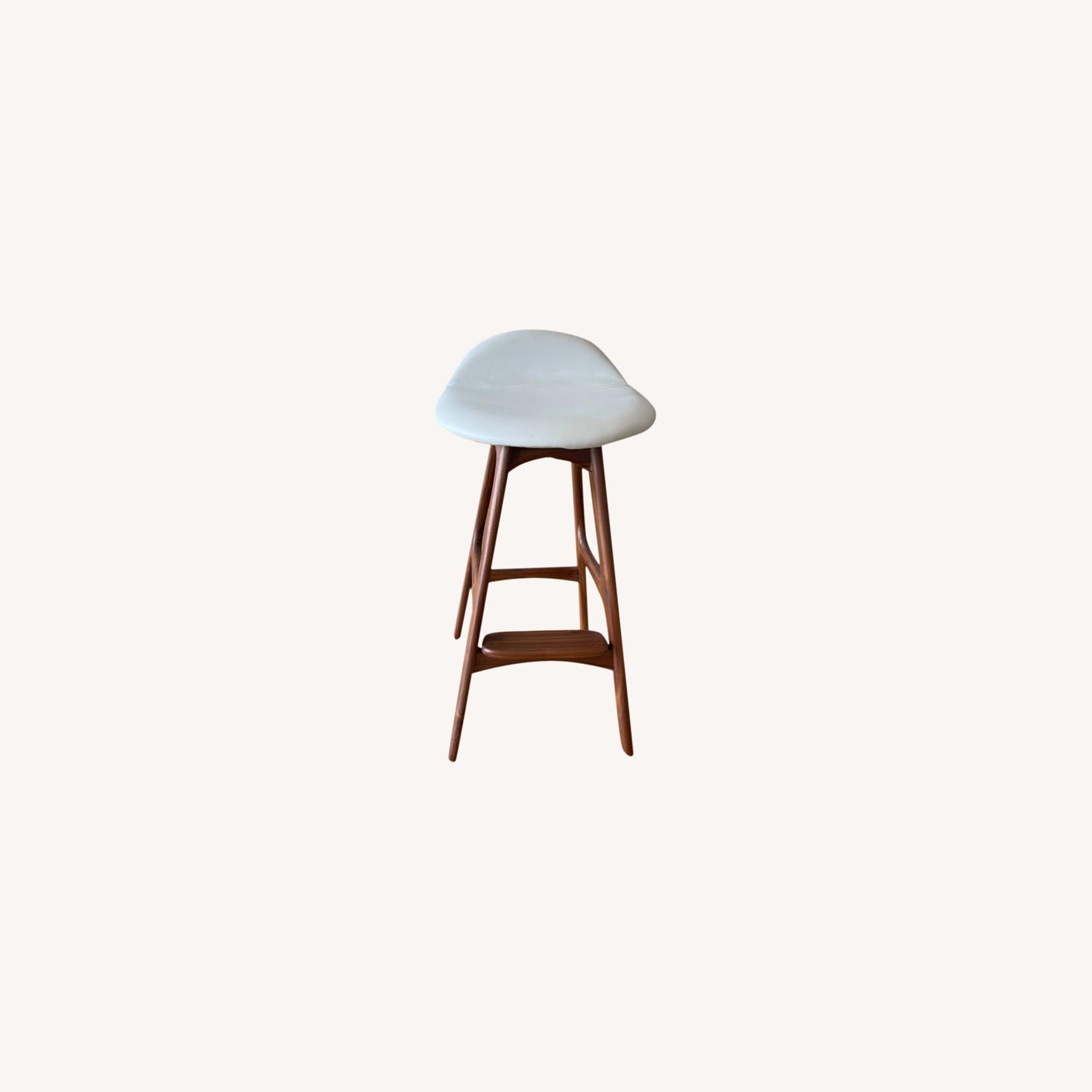 Organic Modernism White Saddle Stool Set - image-0