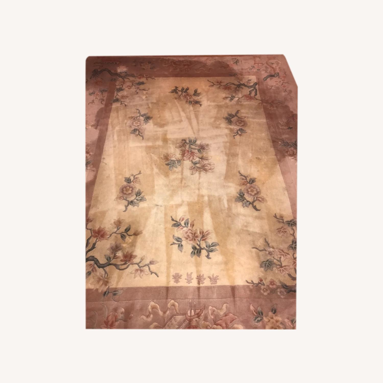 Hand made/knotted Chinese 9x12 Wool Rug - image-0