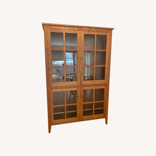 Used Room & Board Adams Glass Door Cabinet in Cherry for sale on AptDeco