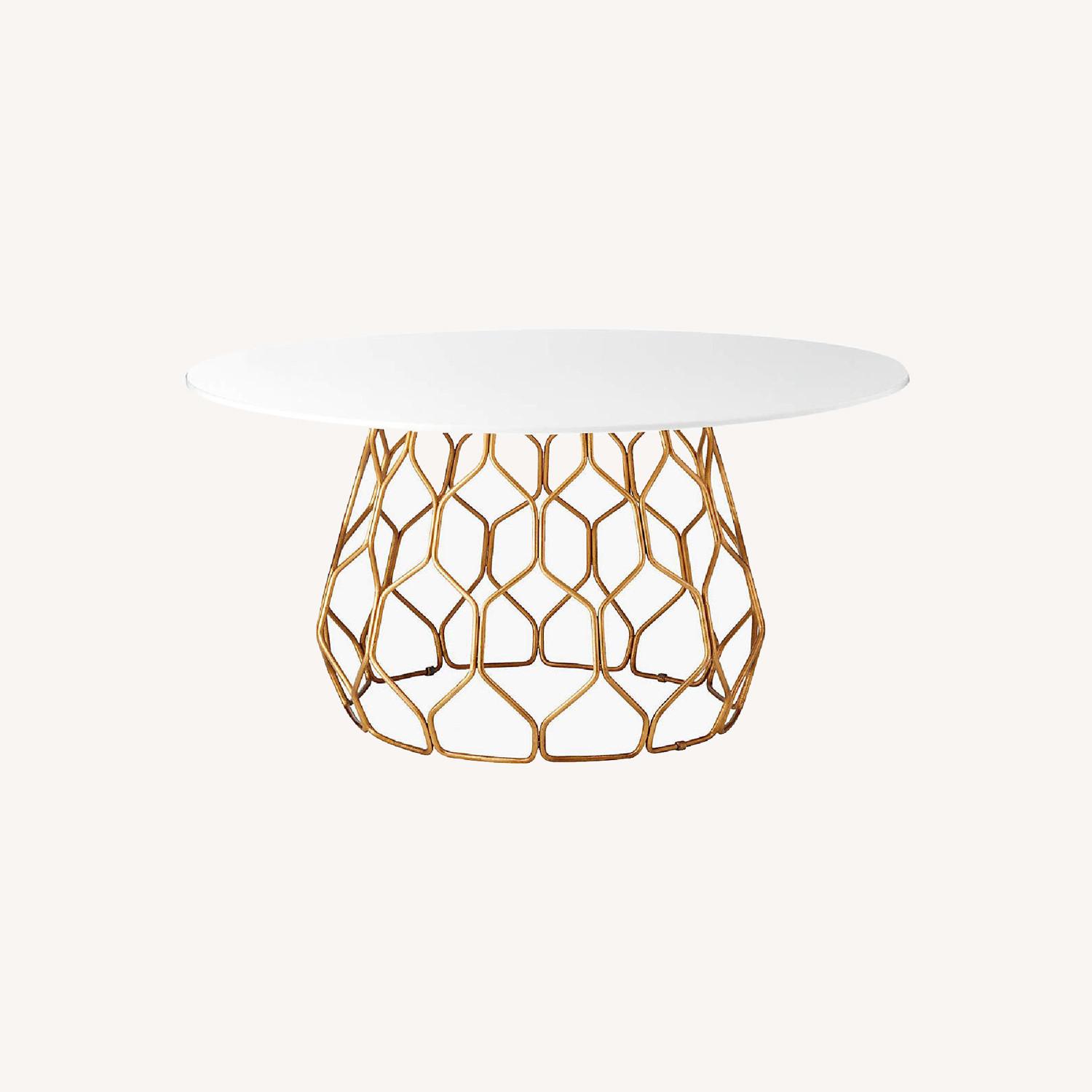 CB2 Round Circuit Dining Table - image-0