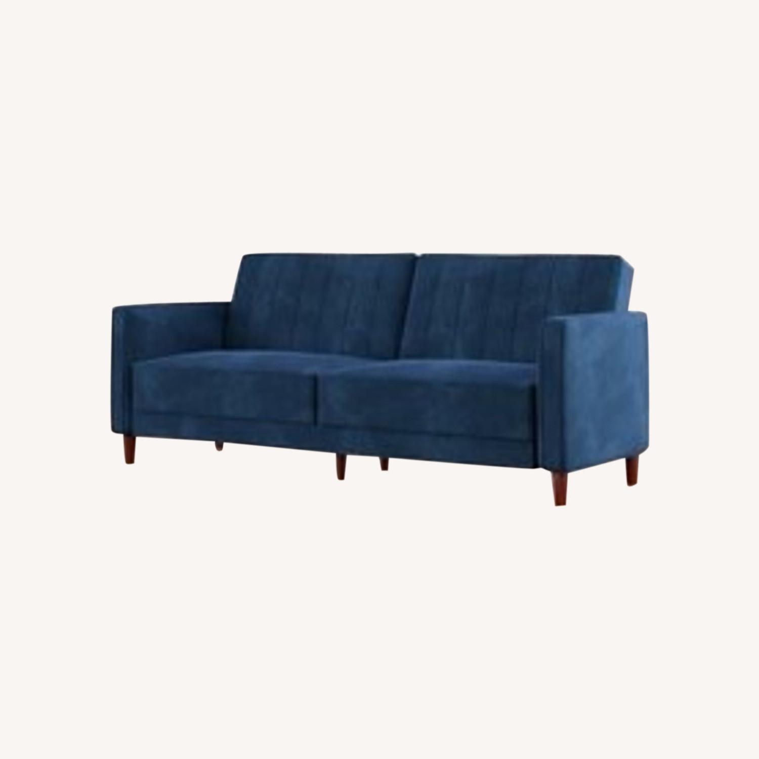 Nia Velvet 81.5" Square Arm Sleeper By Willa Arlo - image-0
