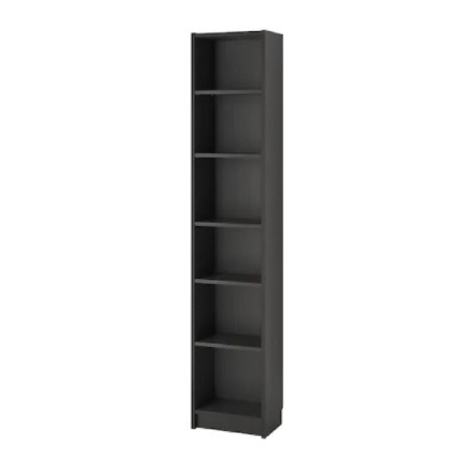 IKEA Thin Dark Brown Bookcase AptDeco