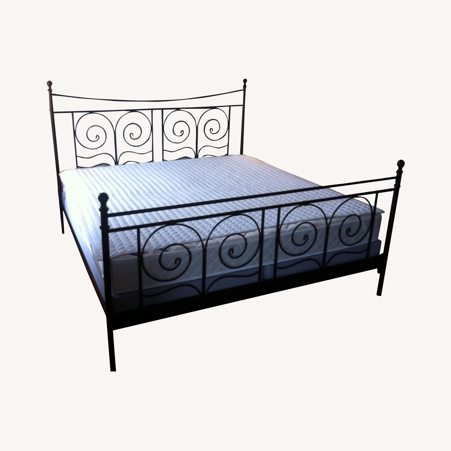 IKEA Noresund King Bed Frame with Base AptDeco