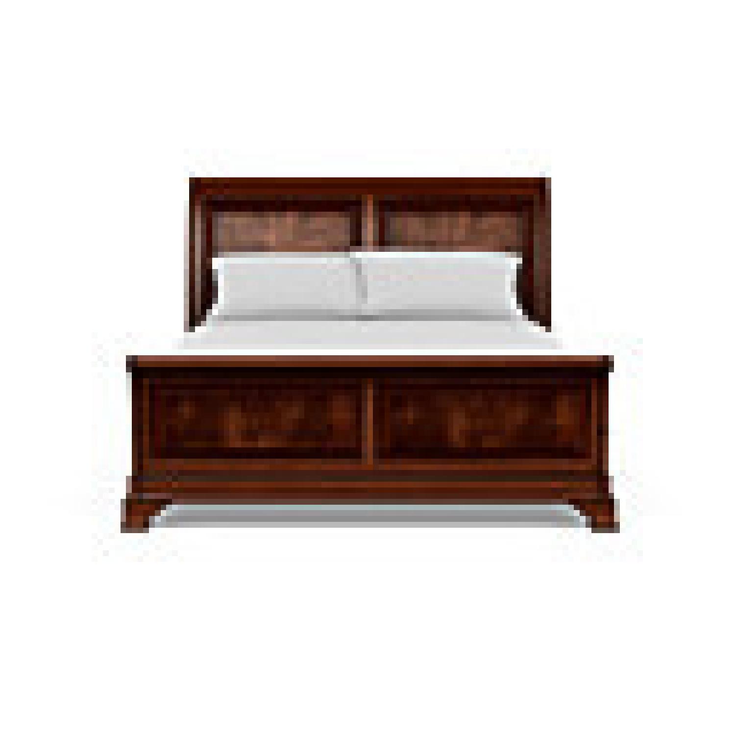Ethan Allen King Mahogany Sleigh Bed - image-5