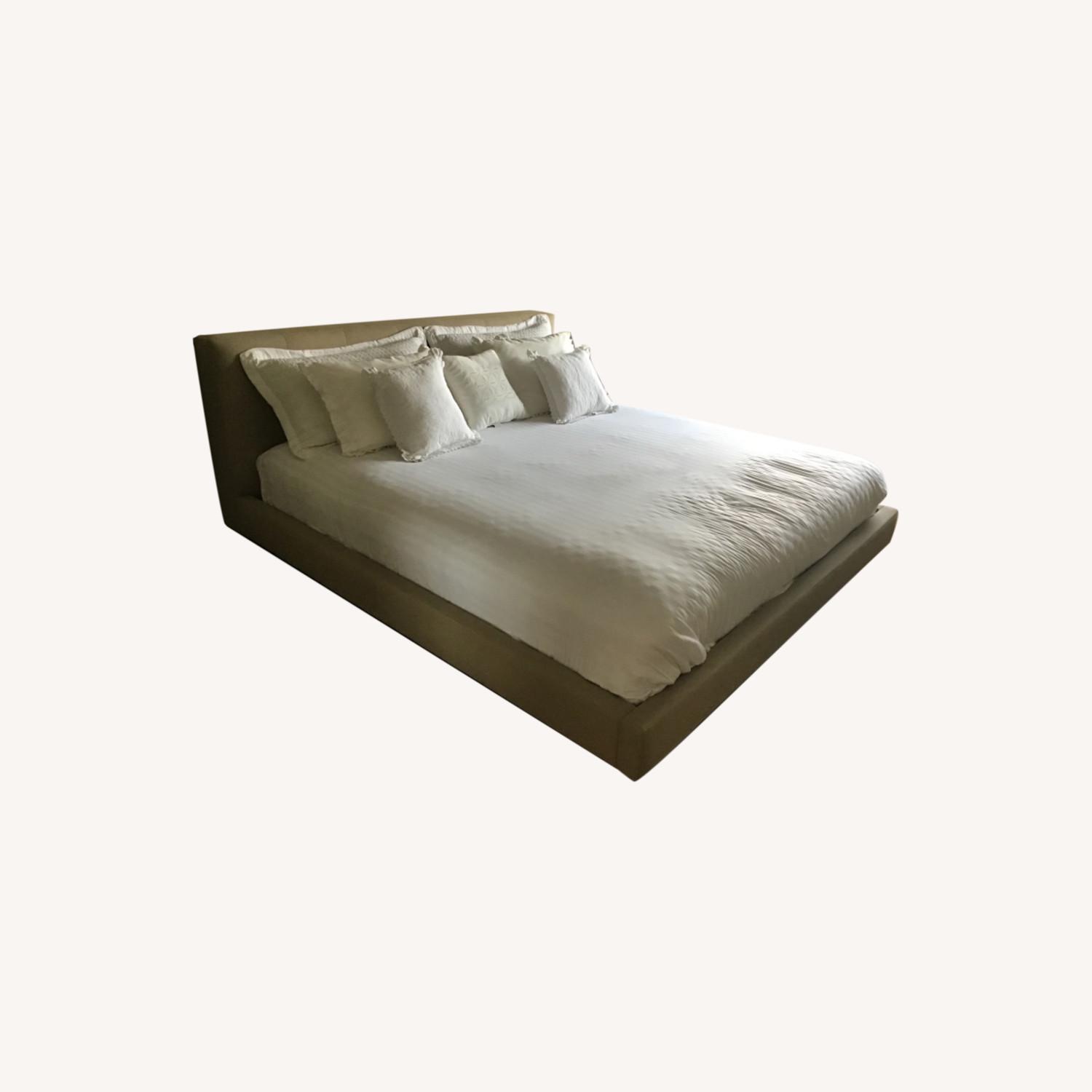 Crate & Barrel King Bed - image-0