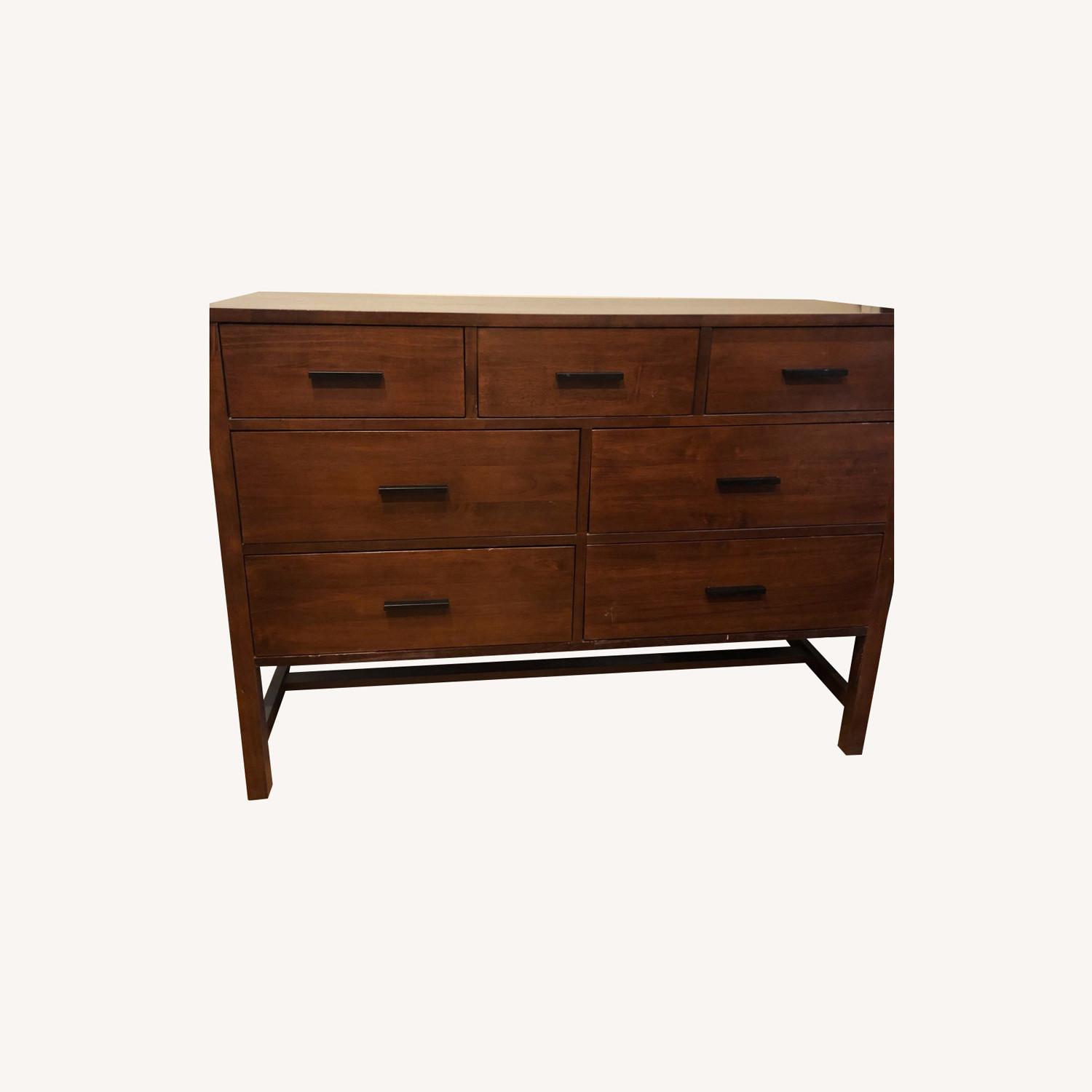 Crate and Barrel 7 Drawer Dresser, Solid Wood AptDeco