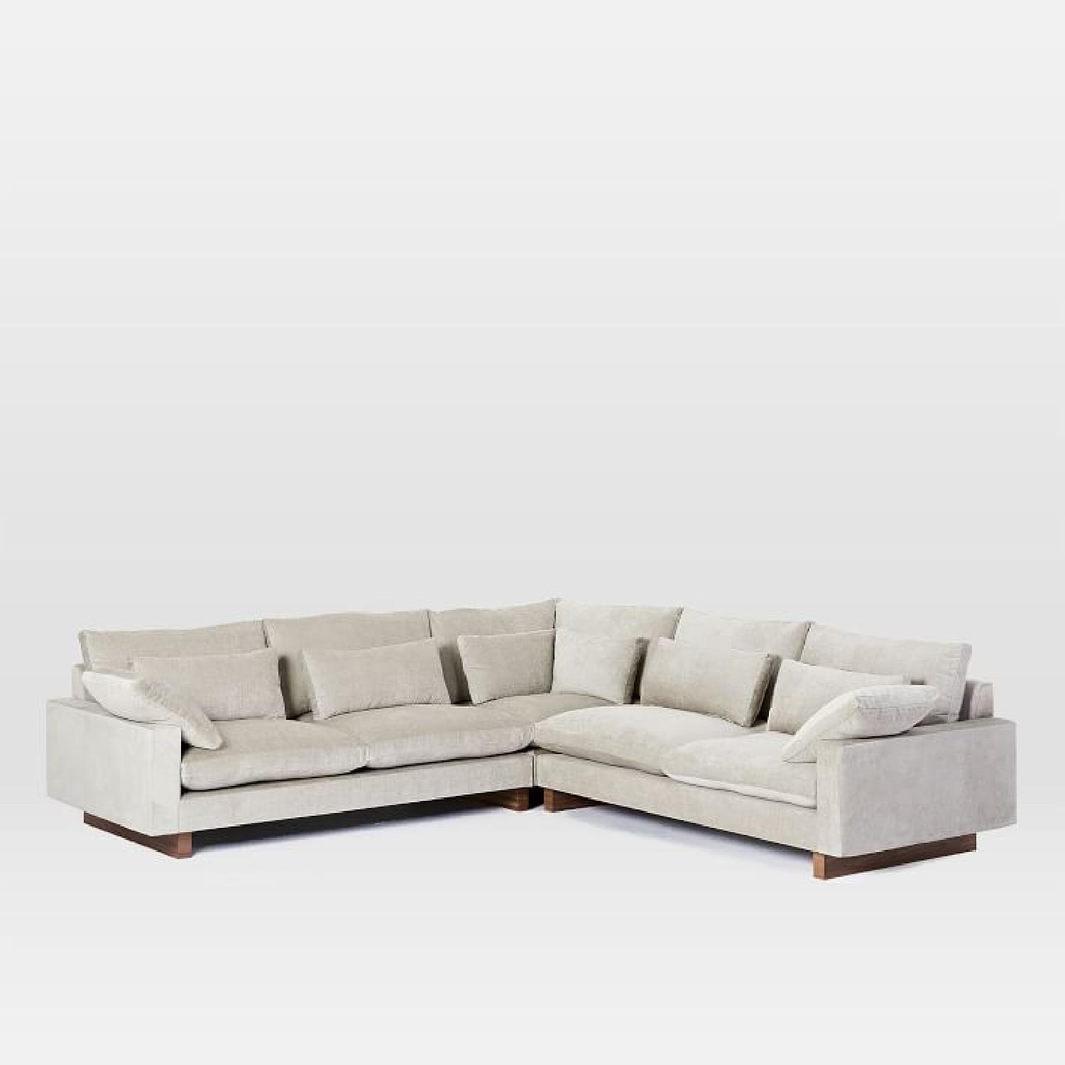 West Elm Gray Harmony Sectional - image-4