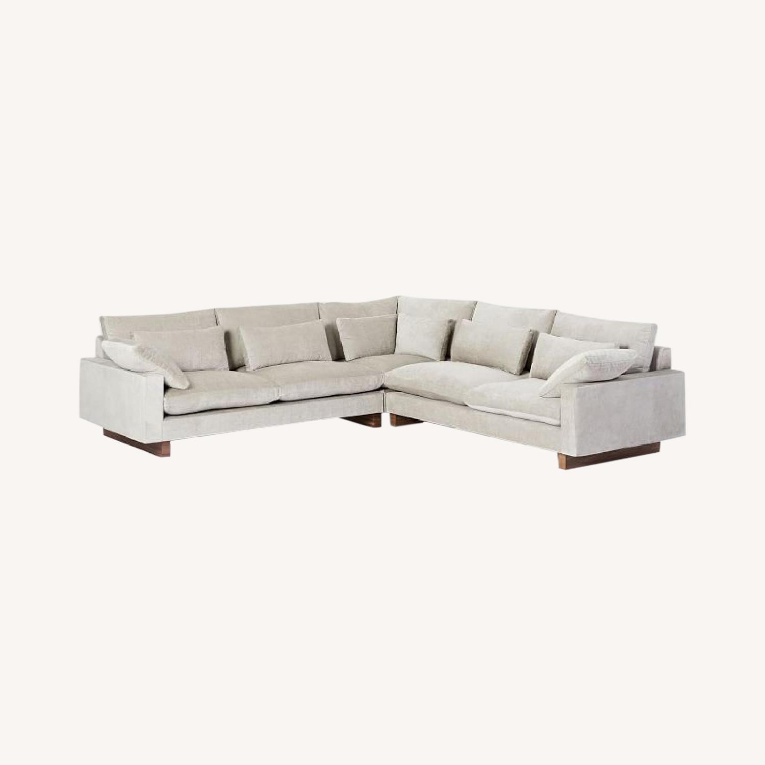 West Elm Gray Harmony Sectional - image-0