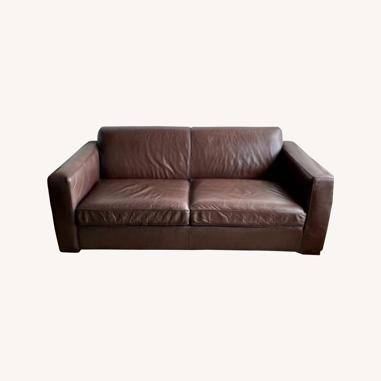 Room & Board Leather Sofa AptDeco