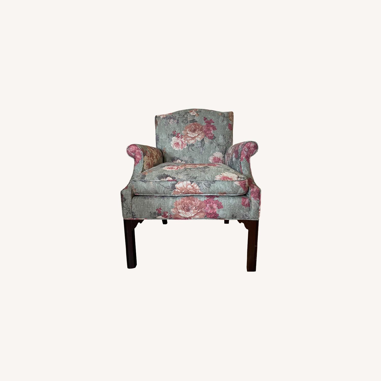Ethan Allen Floral Print Chair - image-0