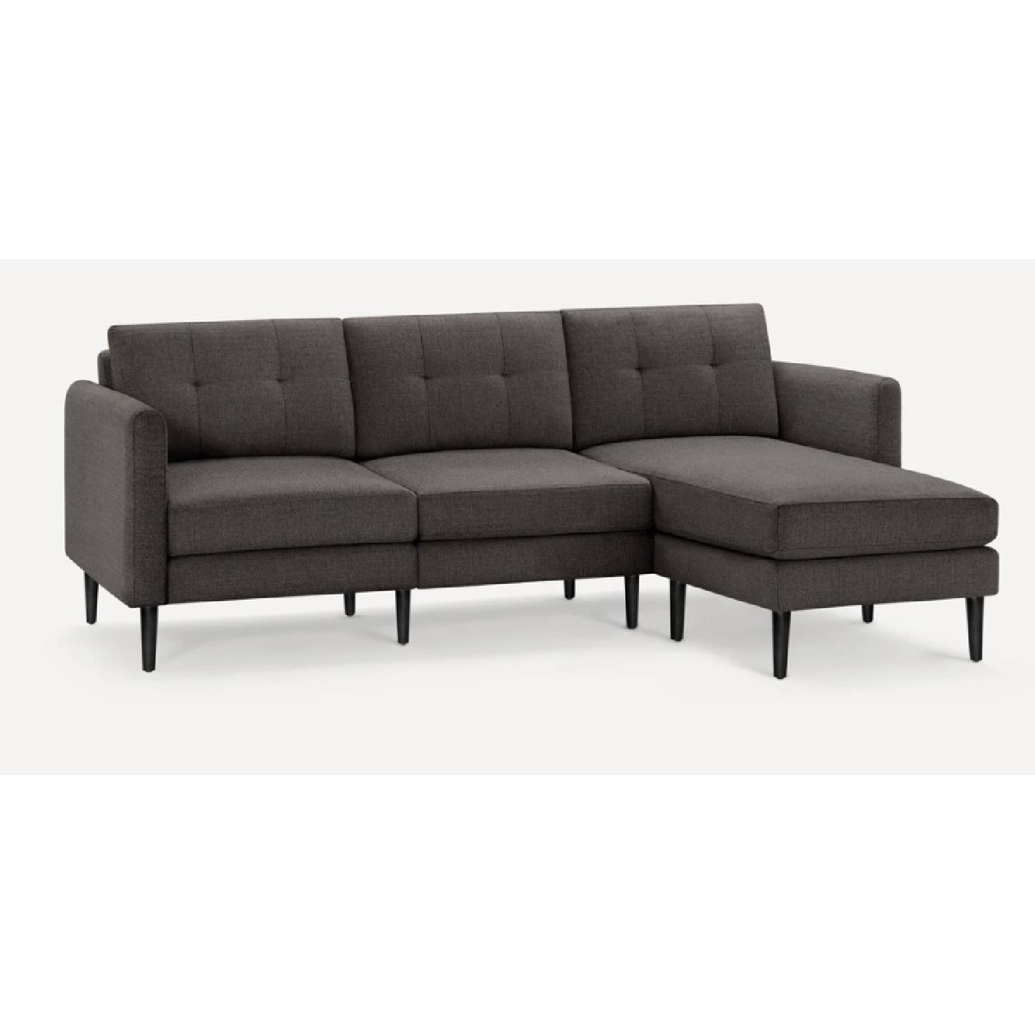 Burrow Nomad Gray Chaise Sectional - image-5