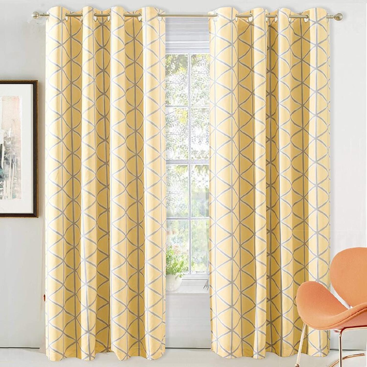 Wayfair Geometric Blackout Thermal Curtain Panels (2) - image-4