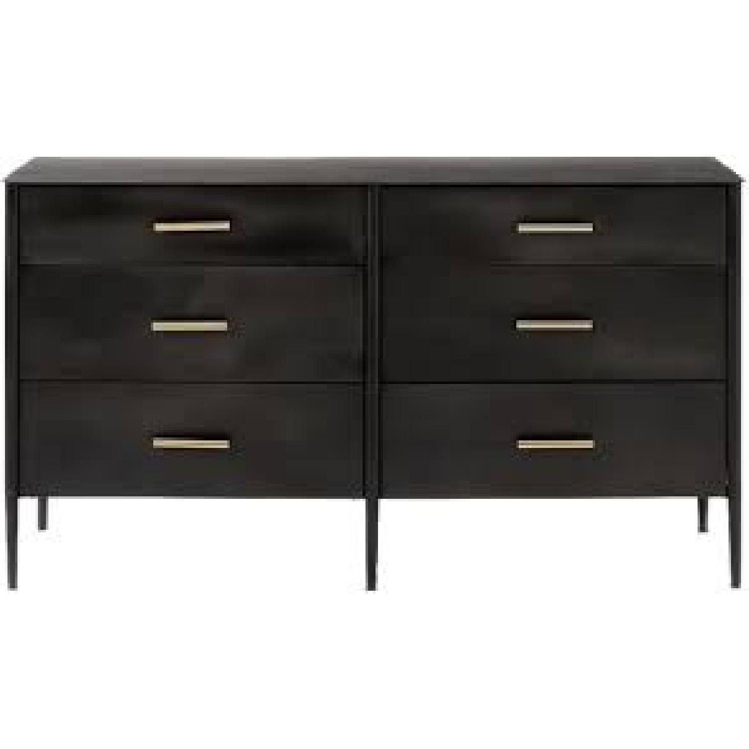 West Elm Metalwork 6 Drawer Dresser - image-5