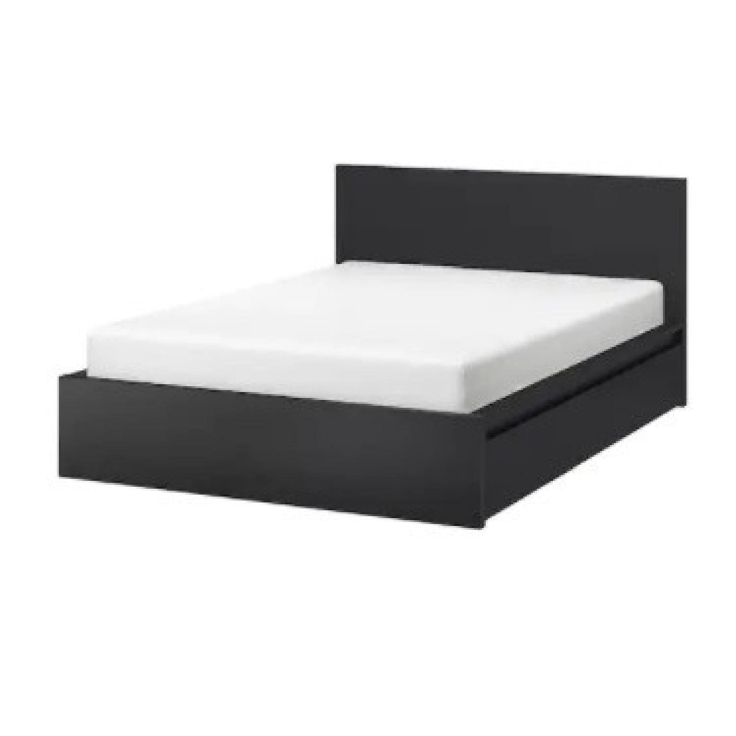 IKEA Queen Bed Frame with 2 drawers - image-5