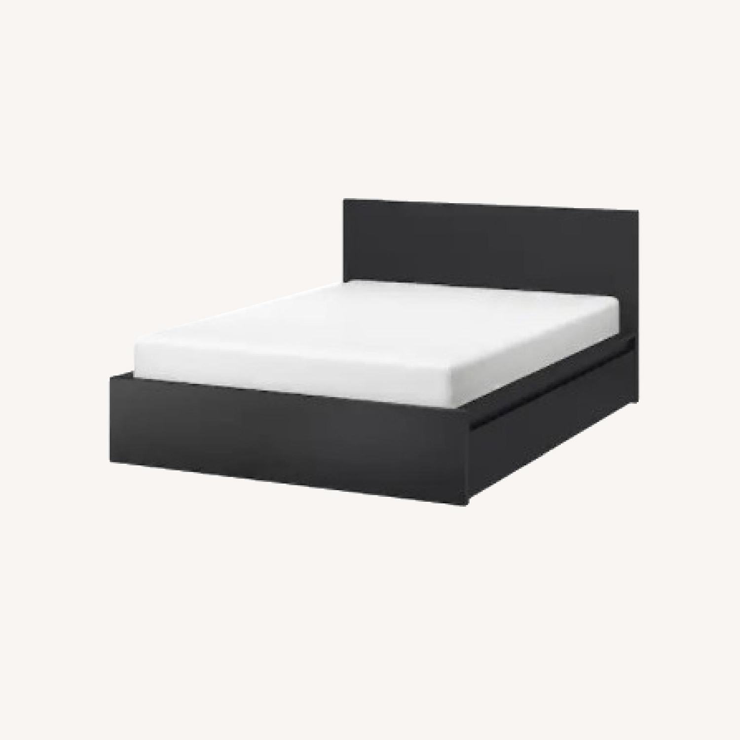 IKEA Queen Bed Frame with 2 drawers AptDeco