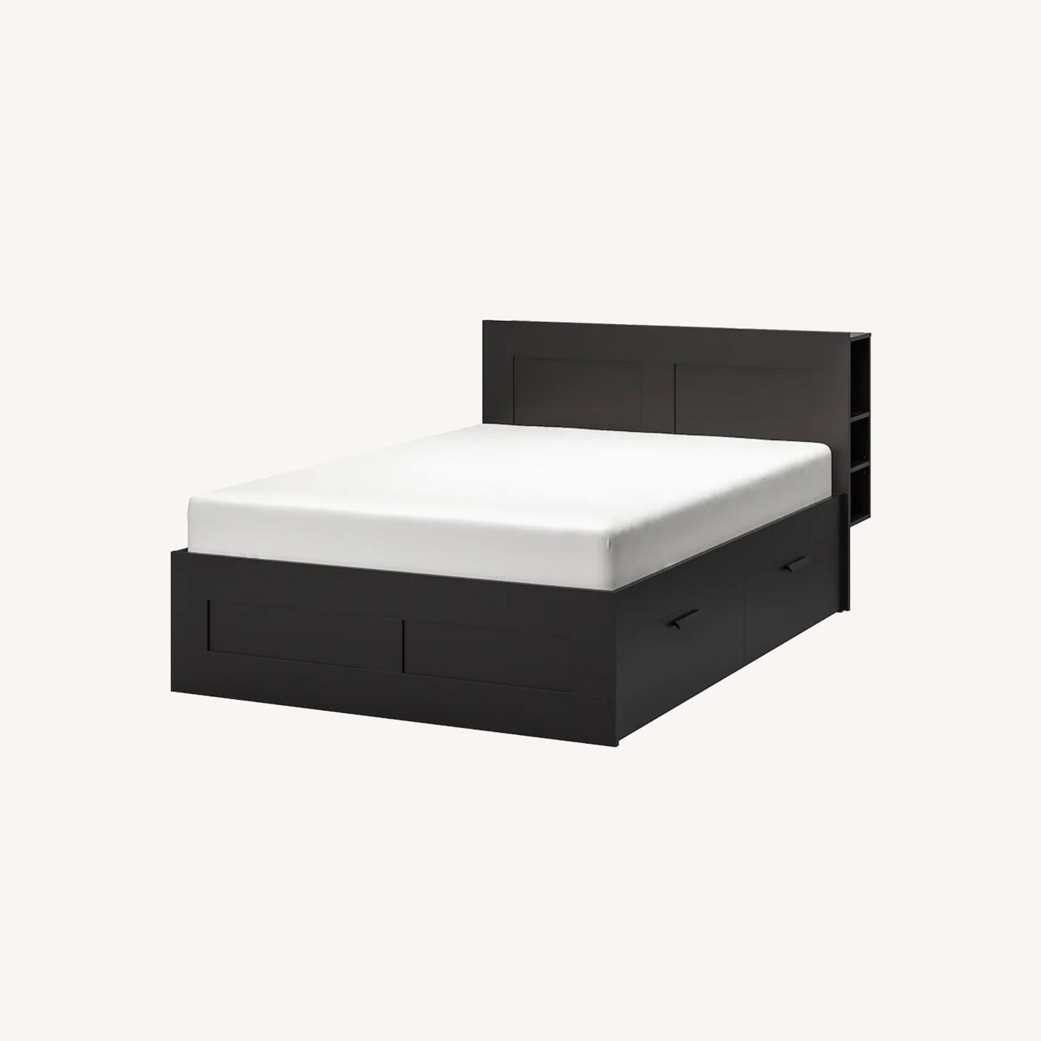 IKEA BRIMNES Queen Bed Frame AptDeco