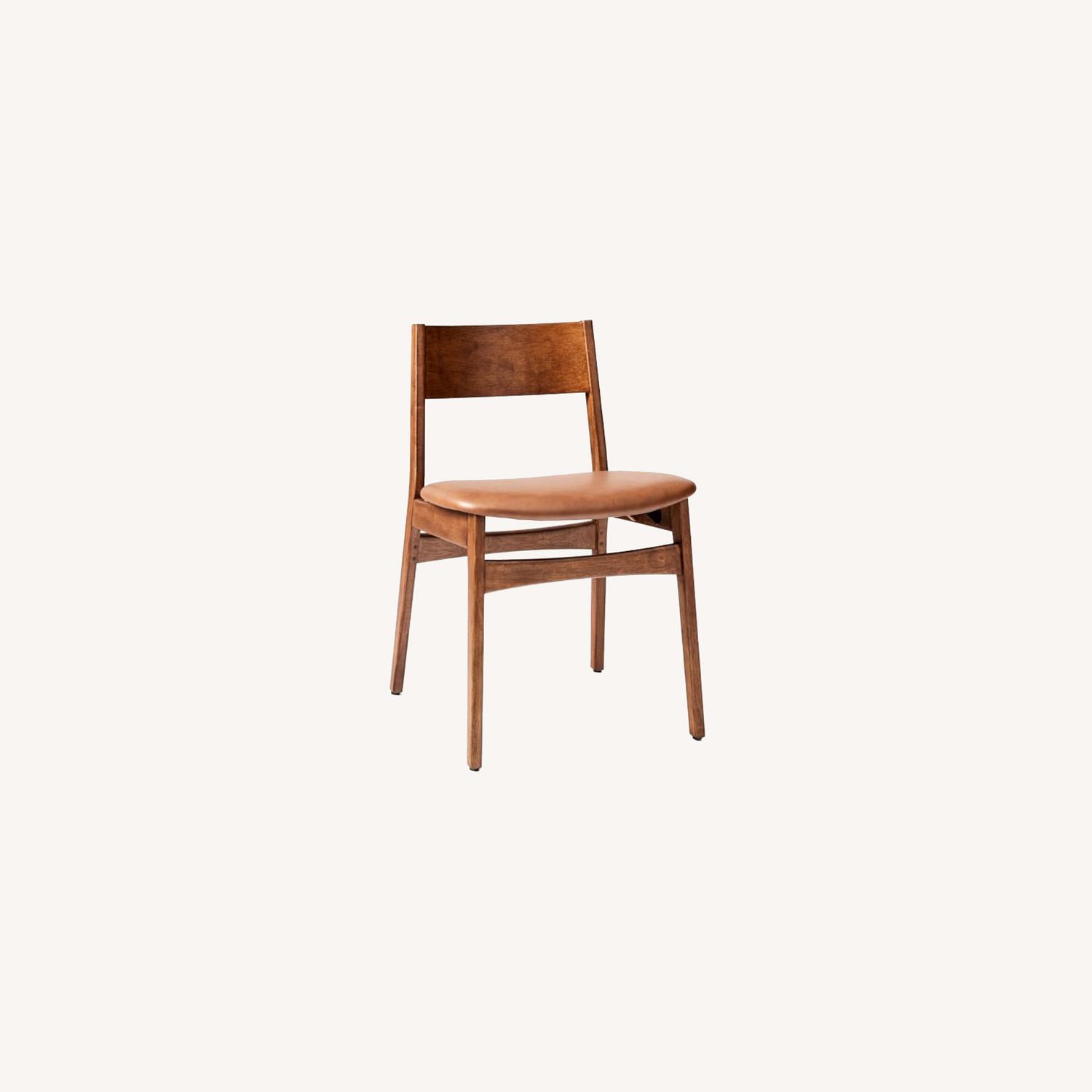 West Elm Vegan Leather, Saddle, Walnut AptDeco