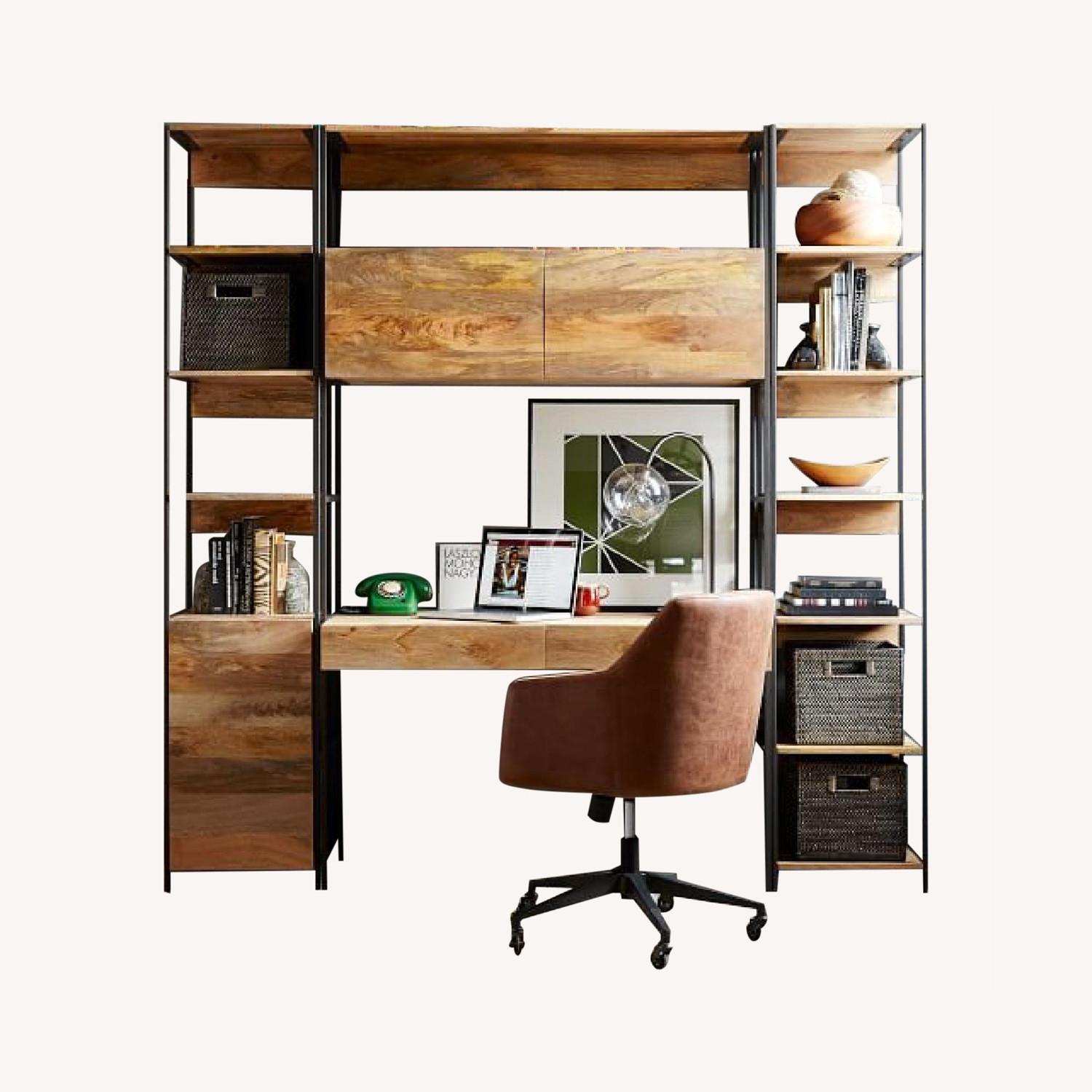 West Elm Industrial Shelf with Storage AptDeco