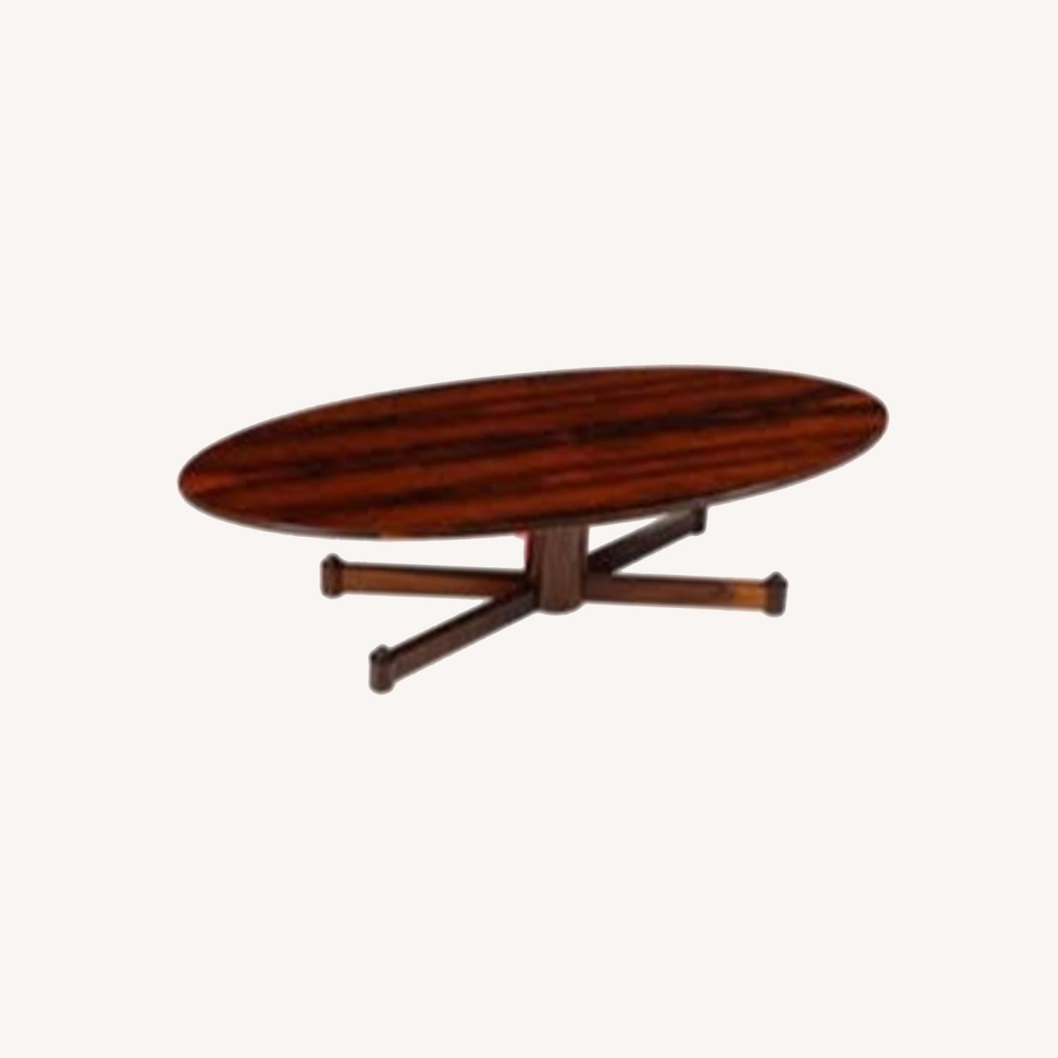 Mid Century Oval Dining Table - image-0
