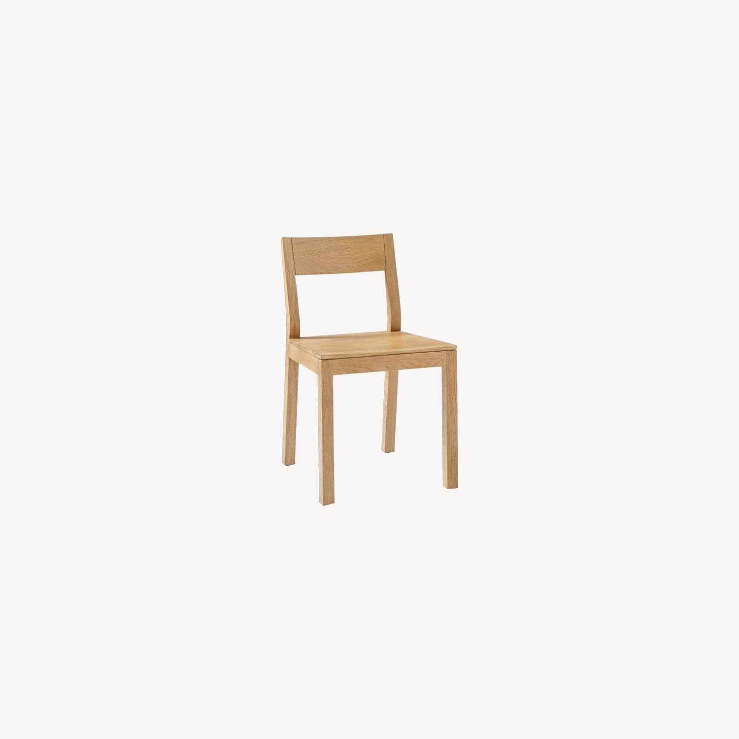 West Elm Tahoe Dining Chair, Natural Oak, Set of 2 AptDeco