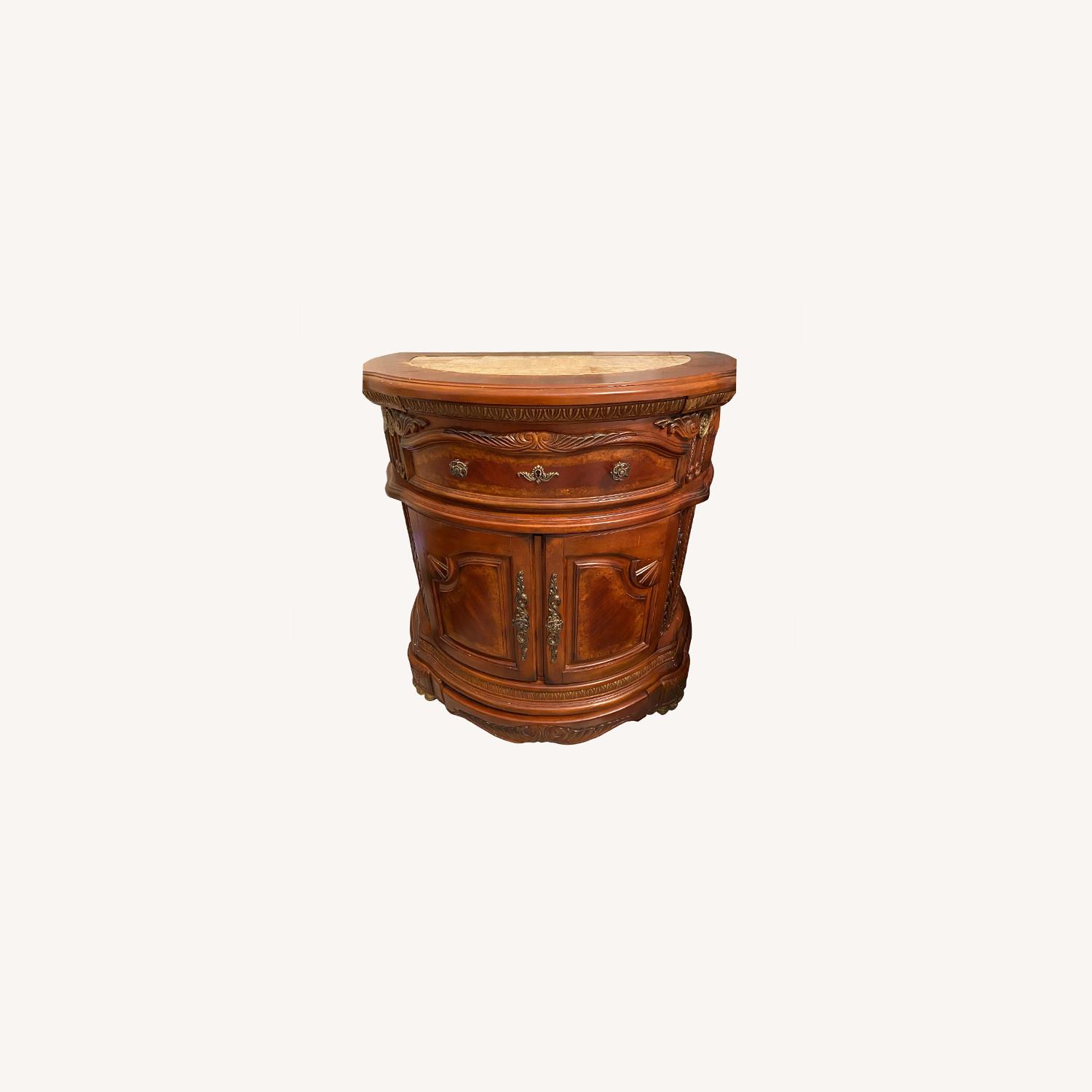 Dark Brown Wood Nightstands AptDeco