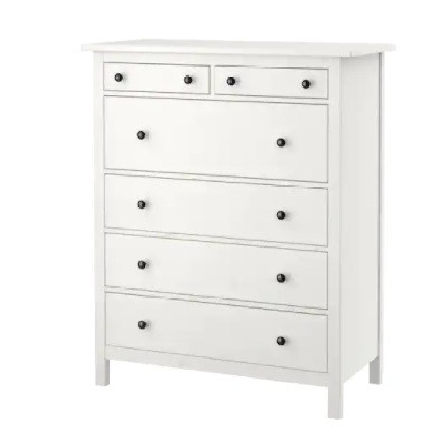 IKEA White 6 Drawer Hemnes Dresser - image-4