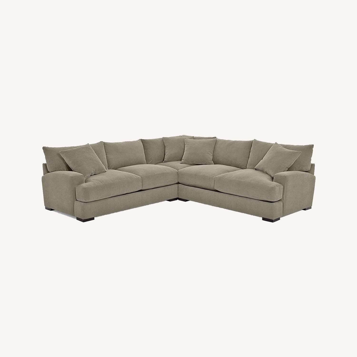Macy's Rhyder 3 Pc. L Shaped Fabric Sectional Sofa AptDeco