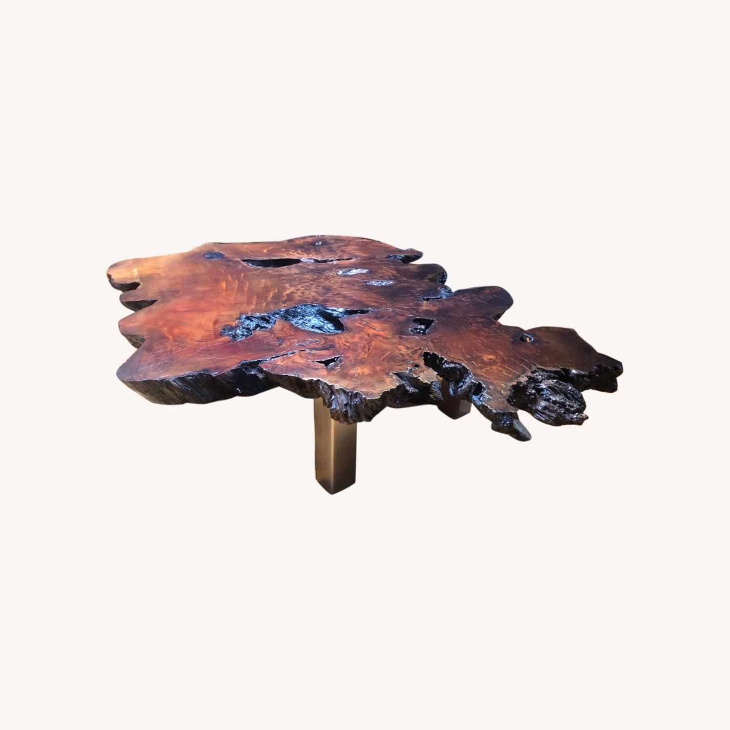 Live Edge Giant Old Growth Redwood Coffee Table - image-0