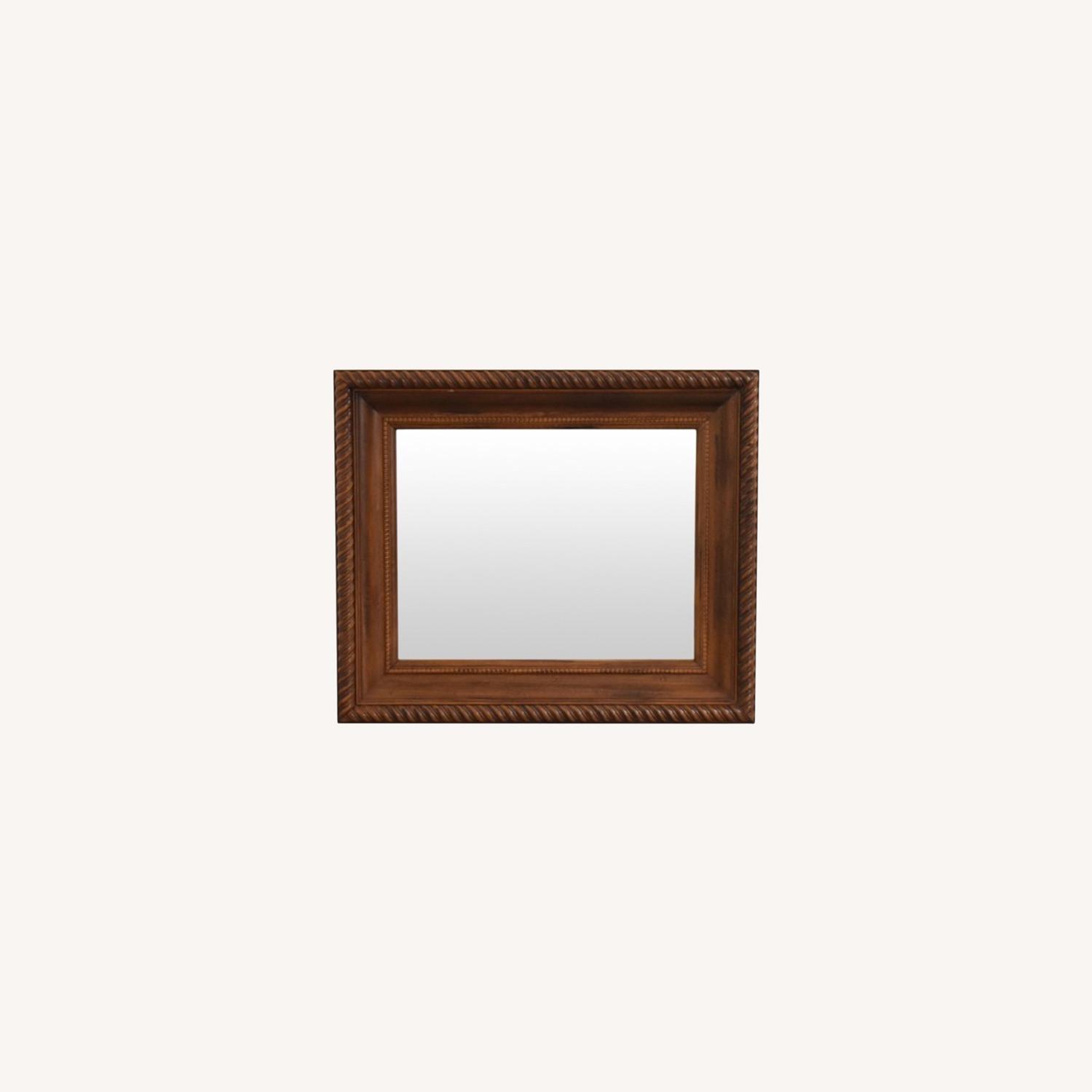 Cooper Classics Barley Twist Wood Frame Mirror - image-0