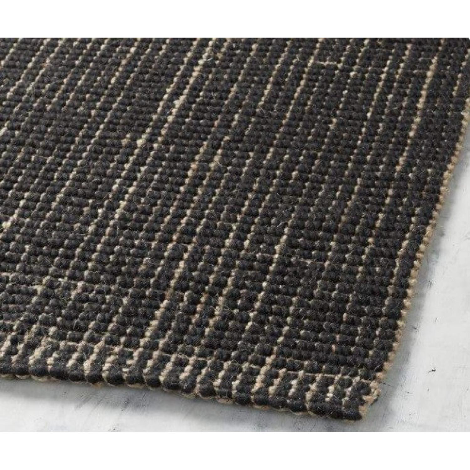 Pottery Barn Chunky Natural Wool Jute 8x10 Ebony - image-3