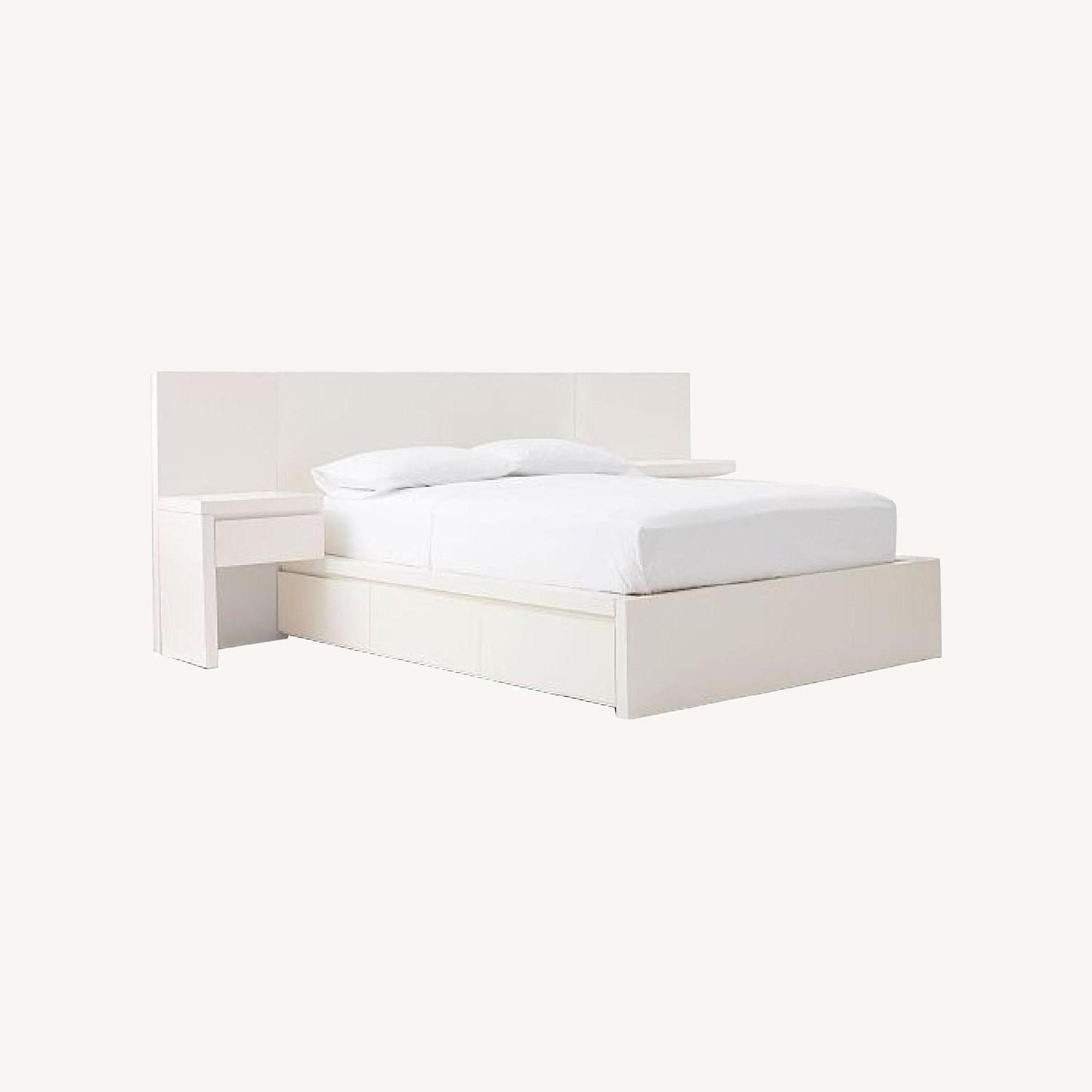 West Elm Queen Size Storage Bed AptDeco