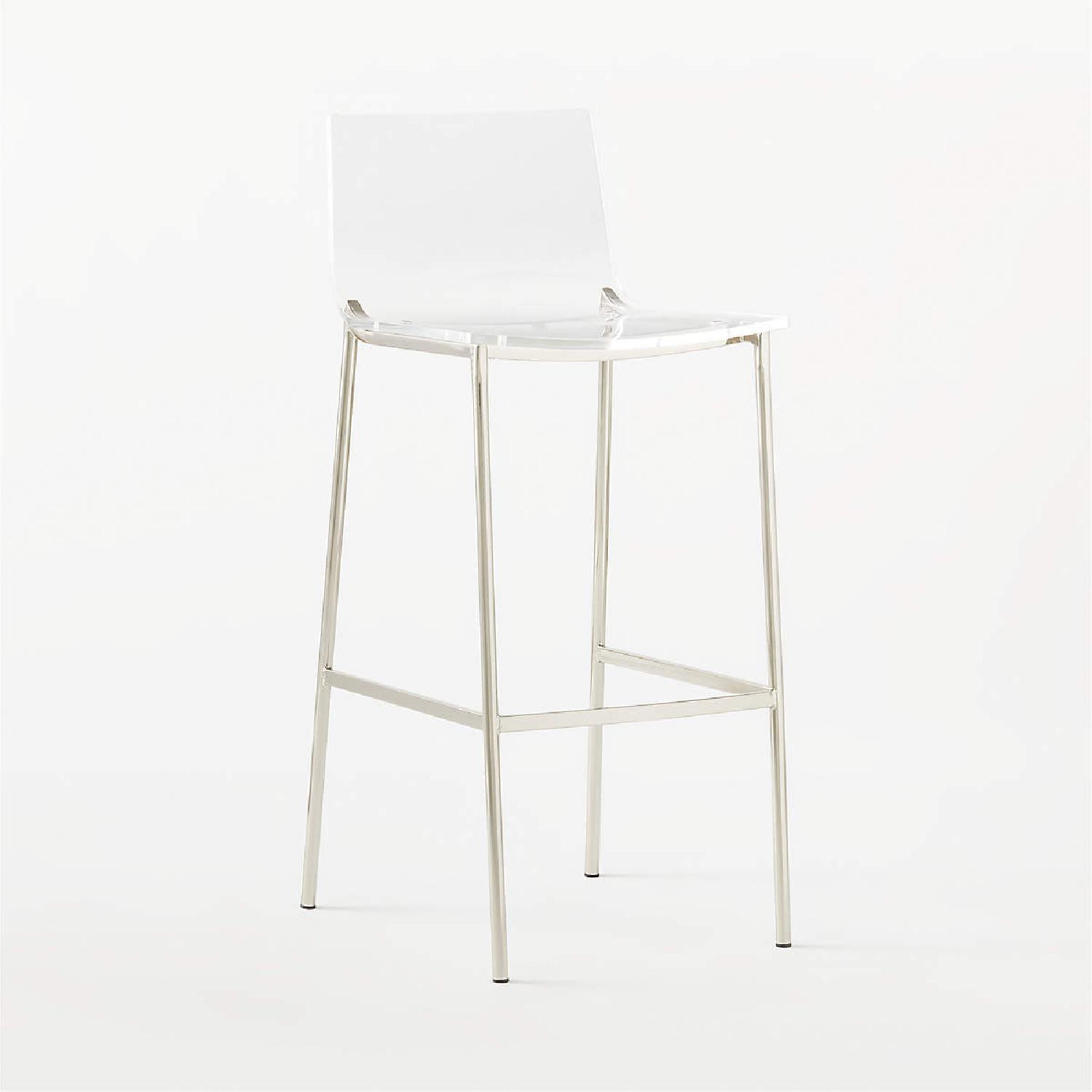 CB2 Clear Acrylic Bar Stools - image-4